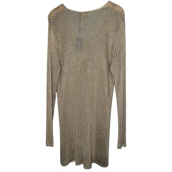 Polo Ralph Lauren NWT Women’s Size L Tan Champagne Viscose Open Knit Sweater - Picture 8 of 12